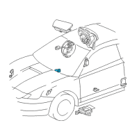 OEM Toyota Celica Side Sensor Diagram - 89865-20010