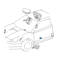 OEM Toyota Celica Side Sensor Diagram - 89835-20010