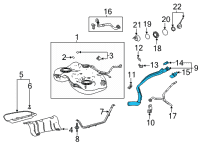 OEM Toyota Avalon Filler Pipe Diagram - 77201-06200