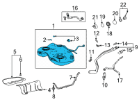 OEM Toyota Avalon Fuel Tank Diagram - 77001-06360