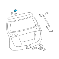OEM Toyota RAV4 Hinge Diagram - 68810-42070