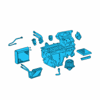 OEM Toyota Corolla AC & Heater Assembly Diagram - 87010-02230
