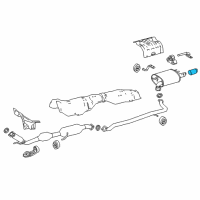 OEM Toyota Camry Finish Pipe Diagram - 17408-0V010