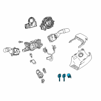 OEM Toyota Camry Cylinder & Keys Diagram - 69057-33410
