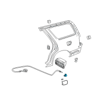OEM Toyota Land Cruiser Lock Diagram - 77037-12050