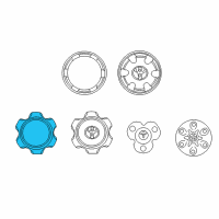 OEM Toyota Tacoma Wheel Cap Diagram - 42603-04020