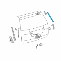 OEM Toyota Sienna Support Cylinder Diagram - 68905-AE015