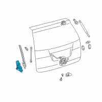 OEM Toyota Sienna Actuator Diagram - 68910-08010