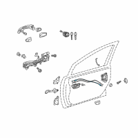 OEM Toyota Prius Lock Cable Diagram - 69750-47040