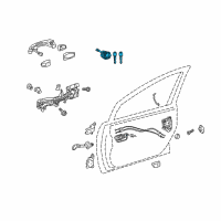 OEM Toyota Prius Cylinder & Keys Diagram - 69005-47120