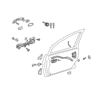 OEM Toyota Prius Lock Rod Diagram - 69311-47040