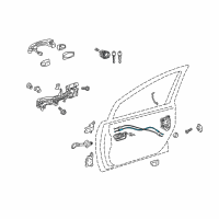 OEM Toyota Prius Lock Cable Diagram - 69710-47030