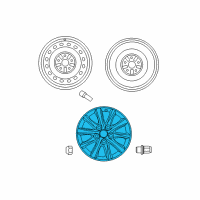OEM Toyota Wheel, Alloy Diagram - 42611-06750