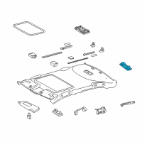 OEM Toyota Camry Reading Lamp Assembly Diagram - 81360-06060-A0