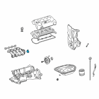 OEM Toyota Echo Throttle Body Mounting Gasket Diagram - 2227121040