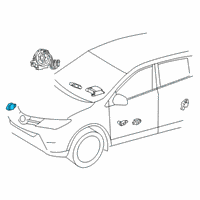 OEM Toyota RAV4 Front Sensor Diagram - 89173-09894