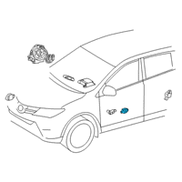 OEM Toyota Camry Side Sensor Diagram - 8983A-06010