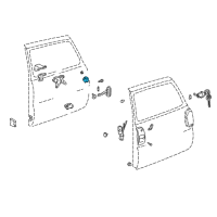 OEM Toyota RAV4 Hinge Diagram - 68801-42020