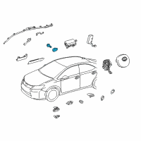 OEM Toyota Prius V Front Sensor Diagram - 89173-49465