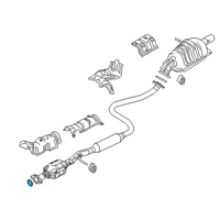 OEM Scion Converter & Pipe Gasket Diagram - 17451-WB001