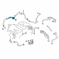 OEM Toyota Highlander Water Inlet Diagram - 16031-31040