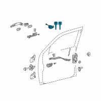 OEM Toyota Tacoma Cylinder & Keys Diagram - 69052-02170