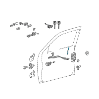 OEM Toyota Tacoma Lock Rod Diagram - 69311-04030