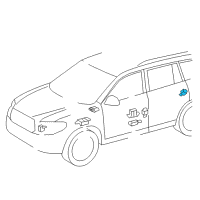 OEM Toyota Corolla iM Side Sensor Diagram - 89831-0R100