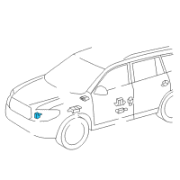 OEM Toyota Front Sensor Diagram - 89173-09885