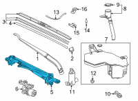 OEM Toyota Sienna Linkage Assembly Diagram - 85150-08030