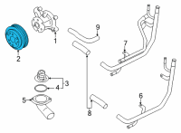 OEM Toyota Pulley Diagram - SU003-09041