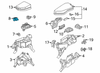 OEM Toyota Venza Relay Box Diagram - 82660-33050