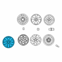 OEM Toyota Camry Spare Wheel Diagram - 42611-AA080