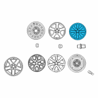 OEM Toyota Camry Wheel, Alloy Diagram - 42611-AA020