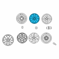 OEM Toyota Camry Wheel, Alloy Diagram - 42611-06180