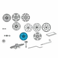 OEM Toyota Matrix Wheel, Alloy Diagram - 42611-21140