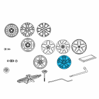 OEM Toyota Matrix Wheel, Alloy Diagram - 42611-AB041