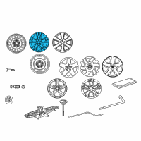 OEM Toyota Matrix Wheel, Alloy Diagram - 42611-AB021