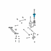 OEM Toyota Camry Upper Support Diagram - 48750-06062