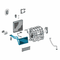 OEM Toyota Corolla Heater Core Diagram - 87107-02370