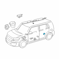 OEM Toyota Prius Side Sensor Diagram - 89831-0E100