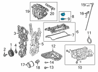 OEM Toyota Tacoma Filler Cap Diagram - 12180-38010