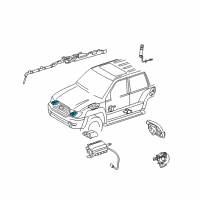 OEM Toyota 4Runner Front Sensor Diagram - 89173-09620