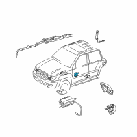 OEM Toyota 4Runner Seat Diagram - 89178-0W010