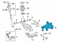 OEM Toyota RAV4 Knuckle Diagram - 42304-0R100