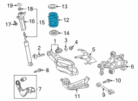 OEM Toyota Venza Coil Spring Diagram - 48231-48740