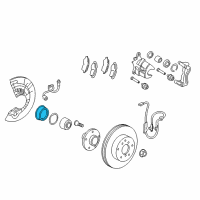 OEM Toyota Venza Wheel Bearing Dust Shield Diagram - 43246-73010