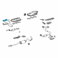 OEM Toyota Manifold Gasket Diagram - 17173-0P010