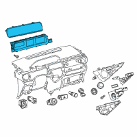 OEM Toyota Prius C Cluster Assembly Diagram - 83800-5CR10