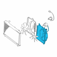 OEM Toyota Avalon Fan Shroud Diagram - 16711-0A150